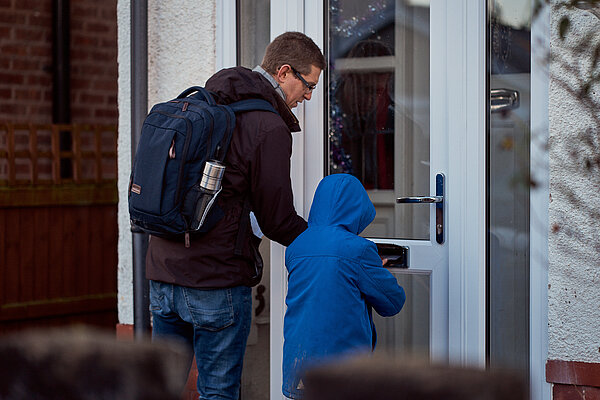 Cllr Wilkins and his helpful child